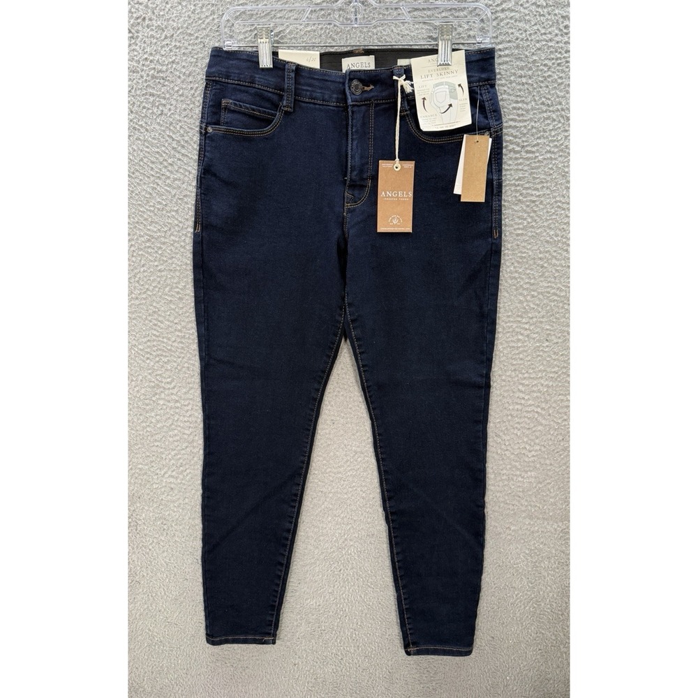 Angels Jeans Womens 6/28 Blue Everluxe Lift Skinny Slimming Stretch Preppy NEW